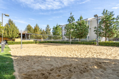 Outdoor sand volley ball court