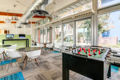 Resident lounge featuring a pool table