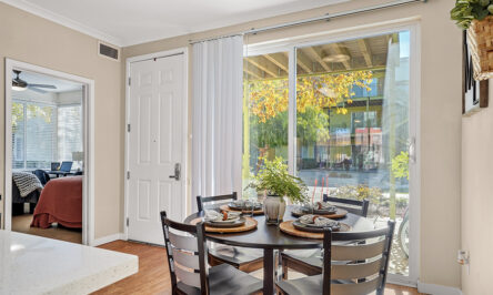 Dining area featuring a large window