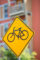 bike crossing sign