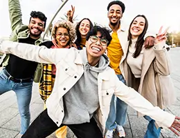 group of diverse young adults